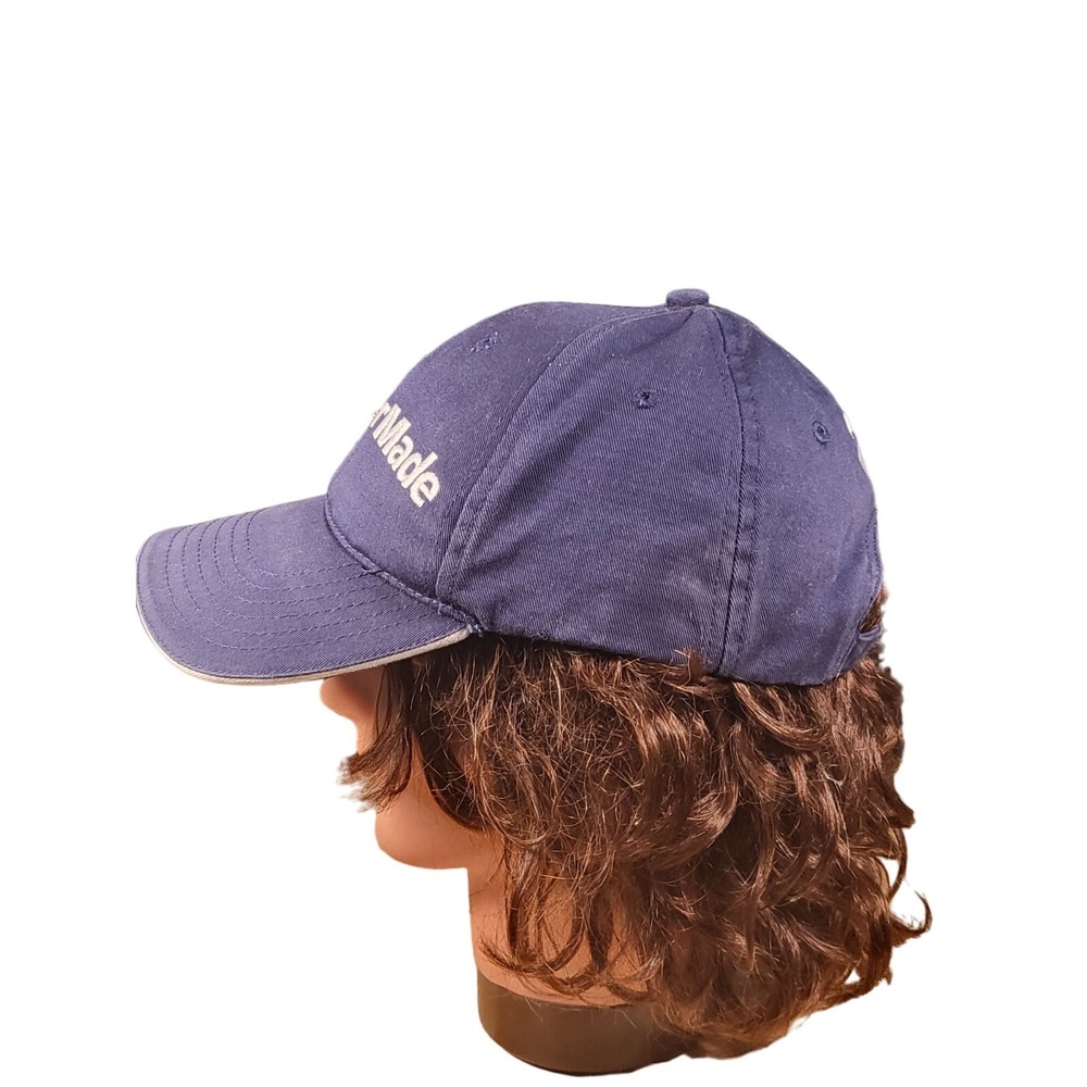 TaylorMade Golf Hat Adjustable Strap Cap Blue White Embroidered Sportswear Dad - Picture 2 of 6